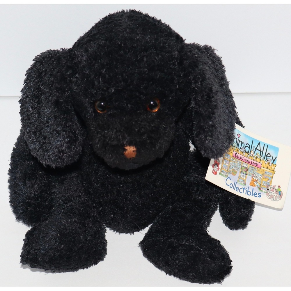 Animal Alley Collectibles Black Puppy Dog Plush Stuffed Toy 2000 Toys R Us 10 in